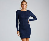 Robe courte dos nu Glitter Nights